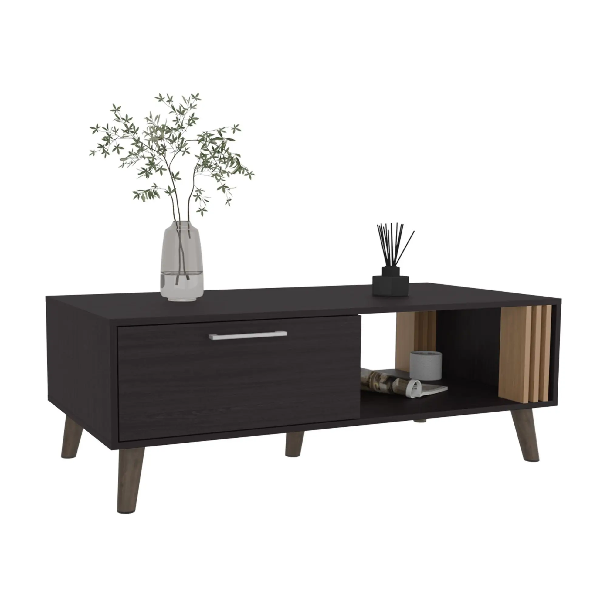 

Lenoir Coffee Table, 1 Door, 1 Shelf