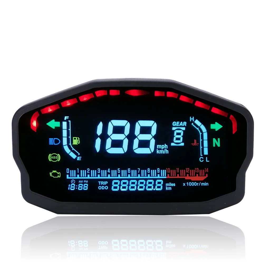 

Speed And RPM Monitor Color Screen Dashboard Comprehensive Metrics Customizable Brightness Motorcycle 25*15*15CM