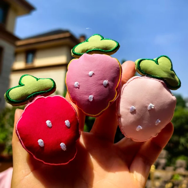 

Y2K Pink Plush Strawberry Mobile Phone Holder Griptok Universal Smart Tok Foldable Support For iPhone Grip Tok Lazy Bracket