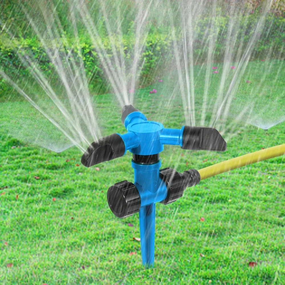 

sprinklers for lawn, garden water sprinkler for yard, lawn sprinkler 360 degree rotating for yard large area coverage, garden sp