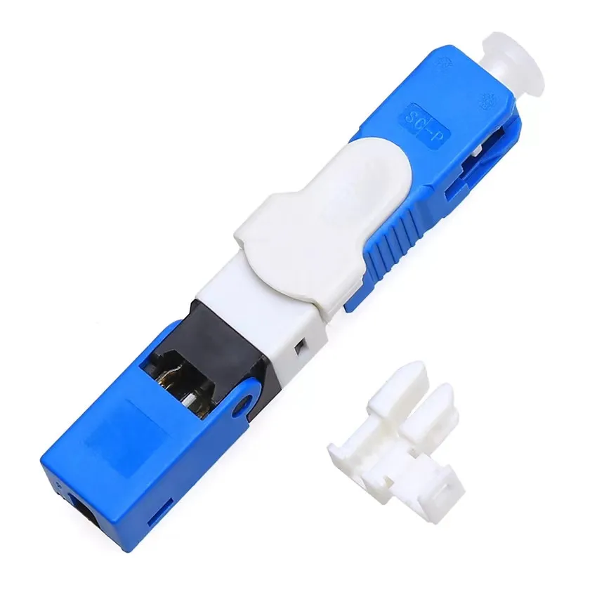 Fiber Optic Connecter SC APC SM SingleFTTH Mode Optical Quick Connector Tool ESC250D Optical Fiber Fast Connector SC APC UPC