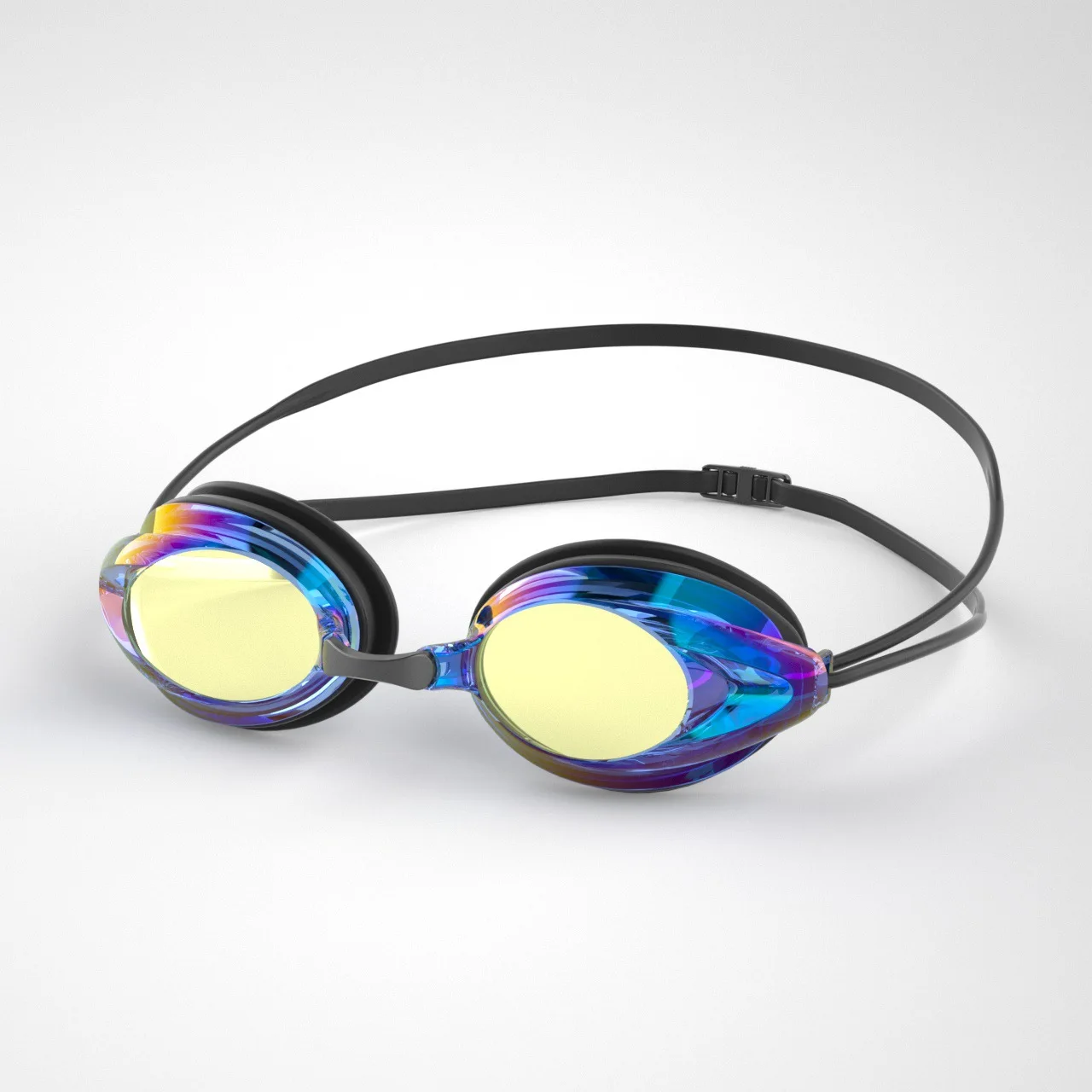 Swimming Goggles Adults for Both Men and Women Waterproof Anti-fog Plating Flat Light Swimming Goggles