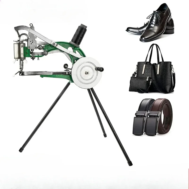 Cobbler Shoe Repair Machine Manual Shoe Mending Dual Cotton Nylon Line Shoe Sewing Machine Hand Machine For Shoes Bags EU Stock