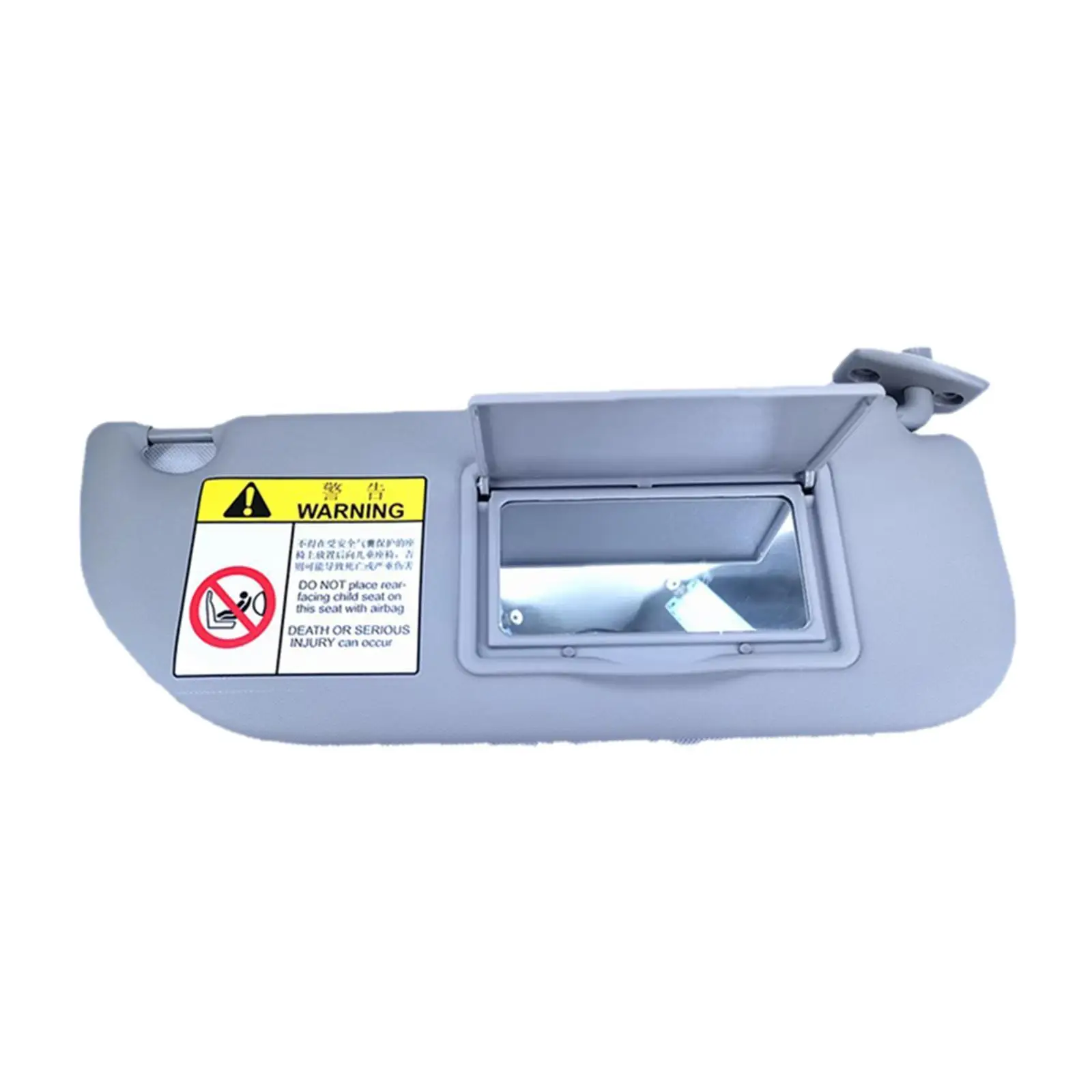 Right Side Sun Visor Gray Plastic Vehicle Interior Mirror Accessory for Peugeot 3