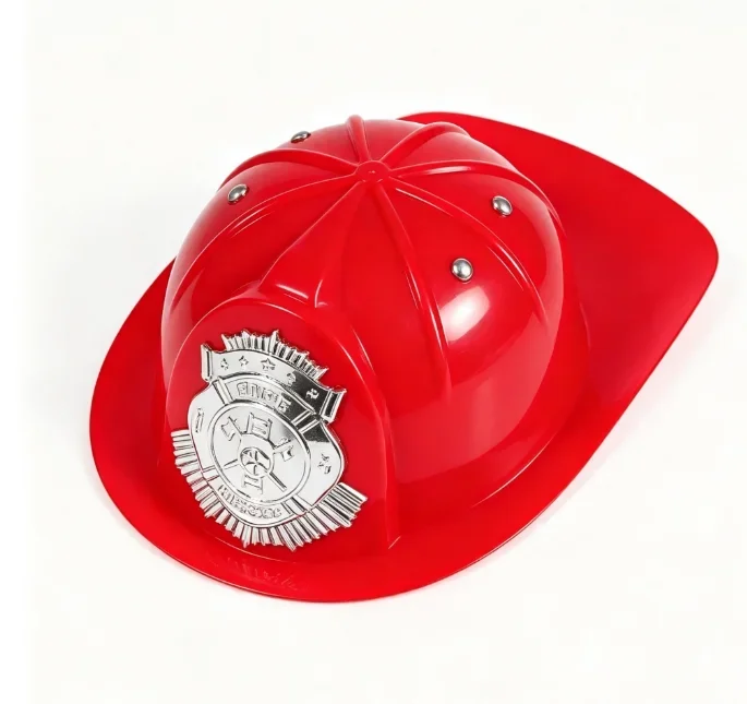 2026 Role Playing Fireman Hats Firefighter Costume Accessories Helmet Dress Up Funny Party Hats for Boys Girls
