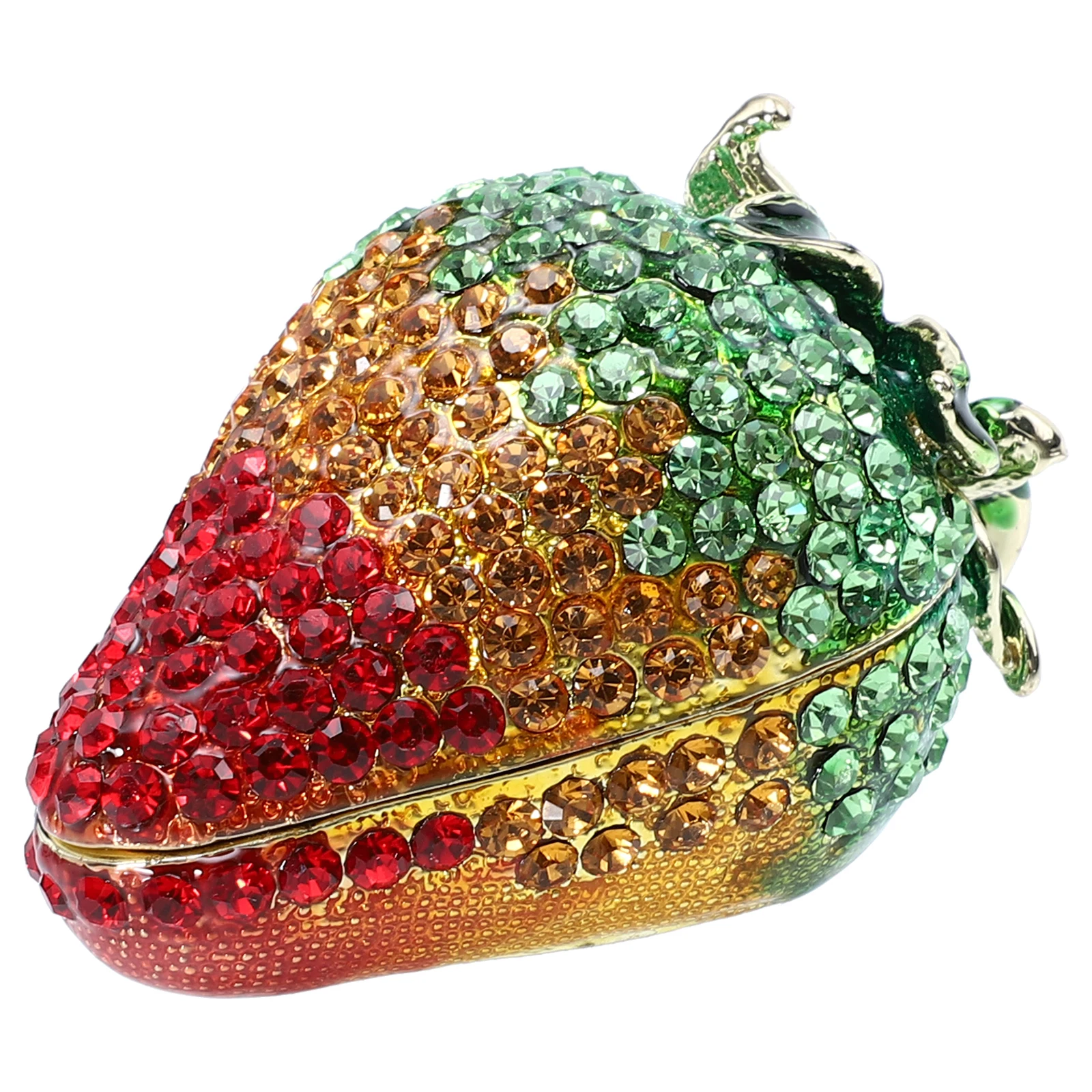 

Strawberry Jewelry Box Case Storage Holder Decorative Ornament Home Decoration Desktop Bathroom Living Room Party Gift Red