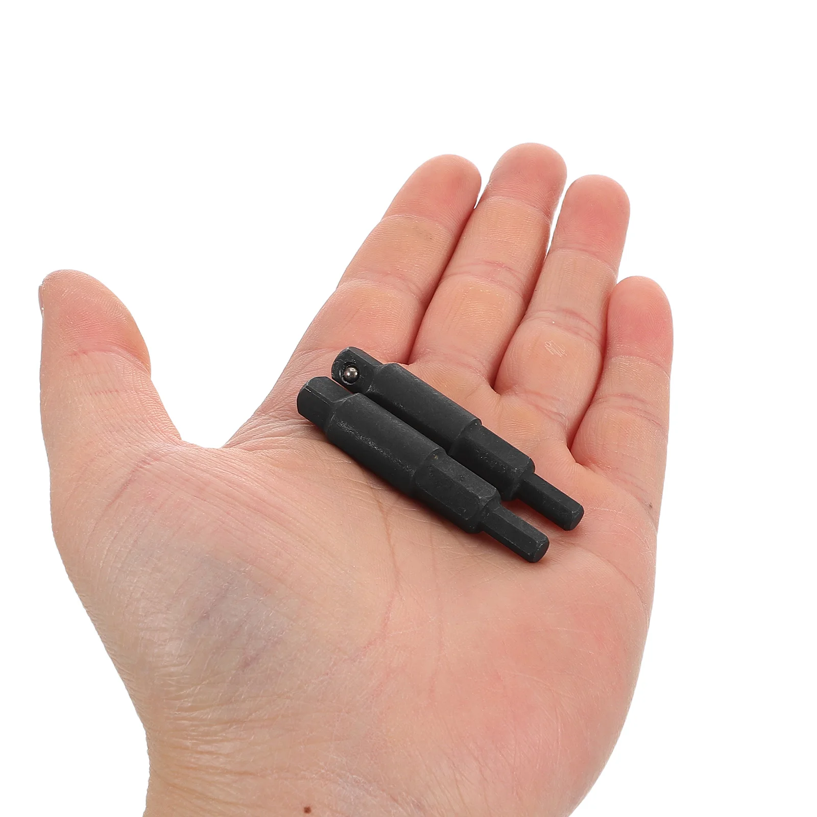 

2 Pcs Car Repair Tools Ratchet Bit Adapter Handle Conditioner Converting Manual Driver Carbon Steel Hexagon