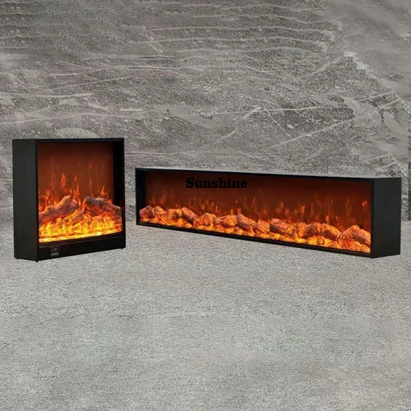 European Electronic Fireplaces Home Living Room Embedded Decoration Fireplace Modern Simulated Flame Fireplace Heater Room Decor