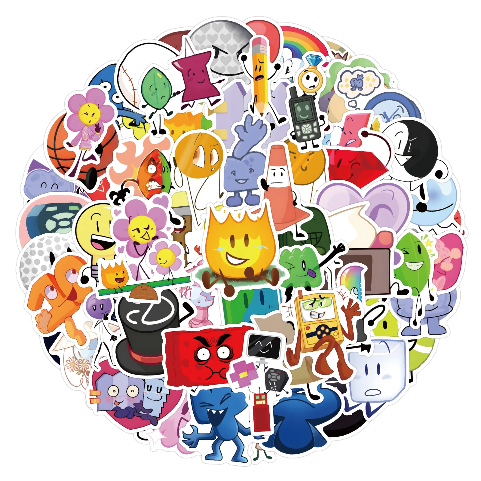 55/110 قطعة معركة الكرتون لجزيرة الأحلام لطيف متعة الكتابة على الجدران ملصقات الزخرفية مذكرات الثلاجة ملصق مائي مقاوم للماء اللعب