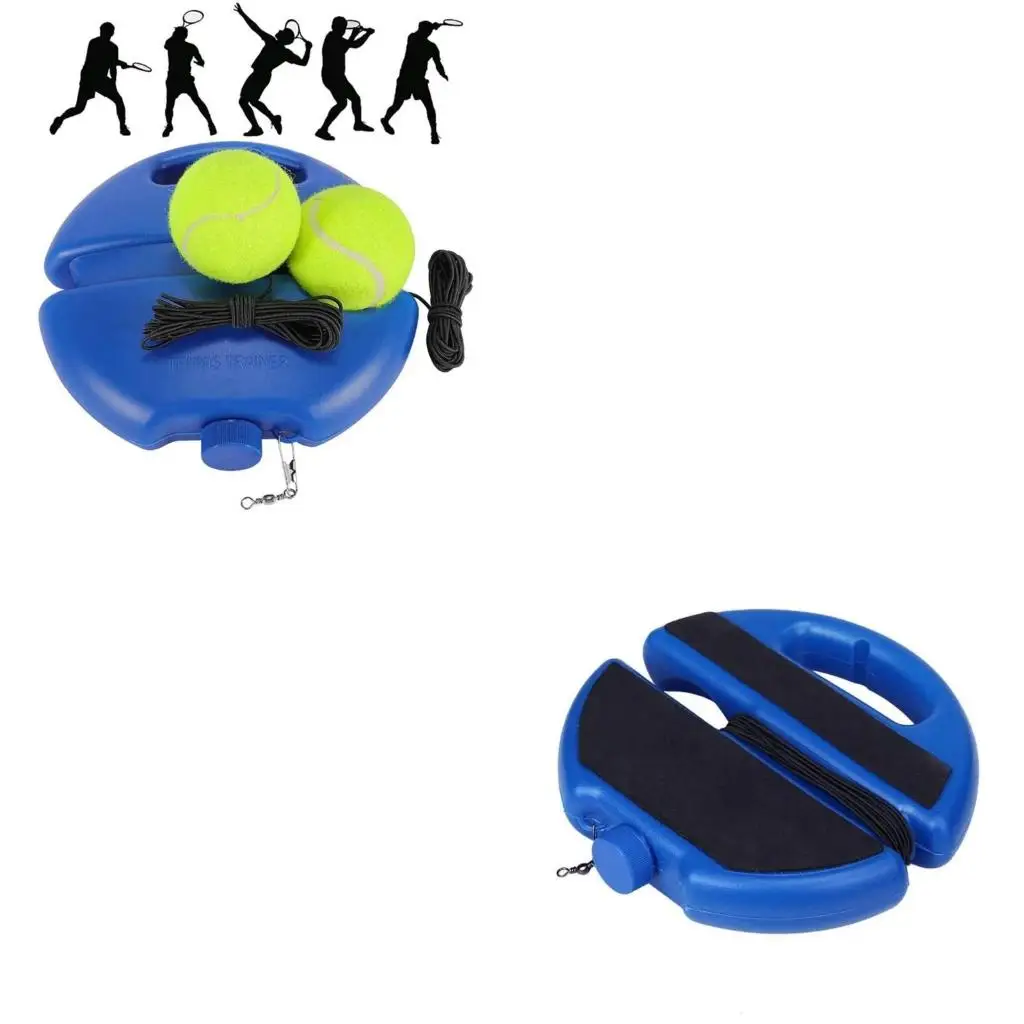 

Q39E Tennis Practice Rebounder with String Ball Tennis Trainer for Self-Pracitce