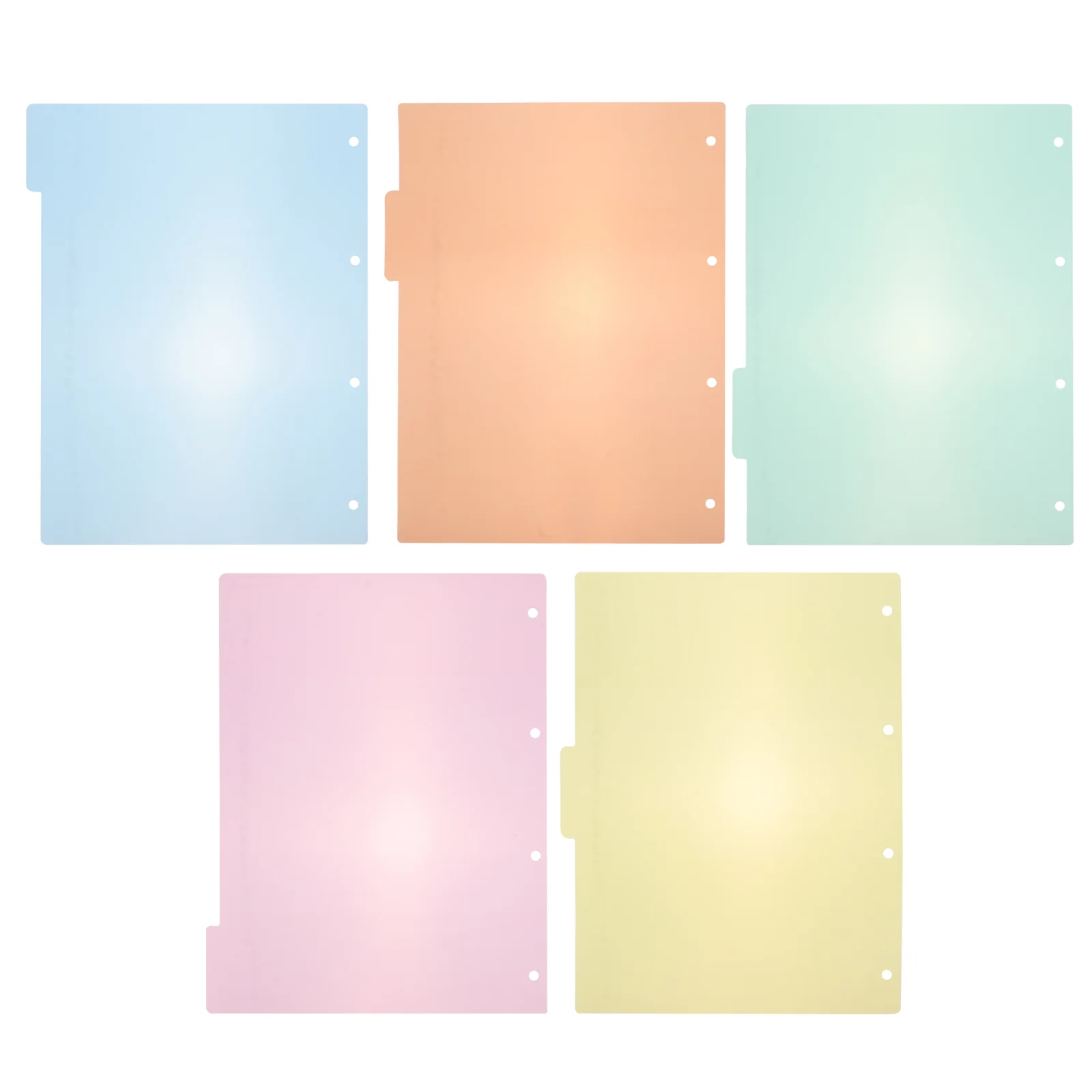 Pastel The Ring Divider Index Board A4 Notebook Office Products Binder Dividers Labels Colorful Plastic Travel Clips