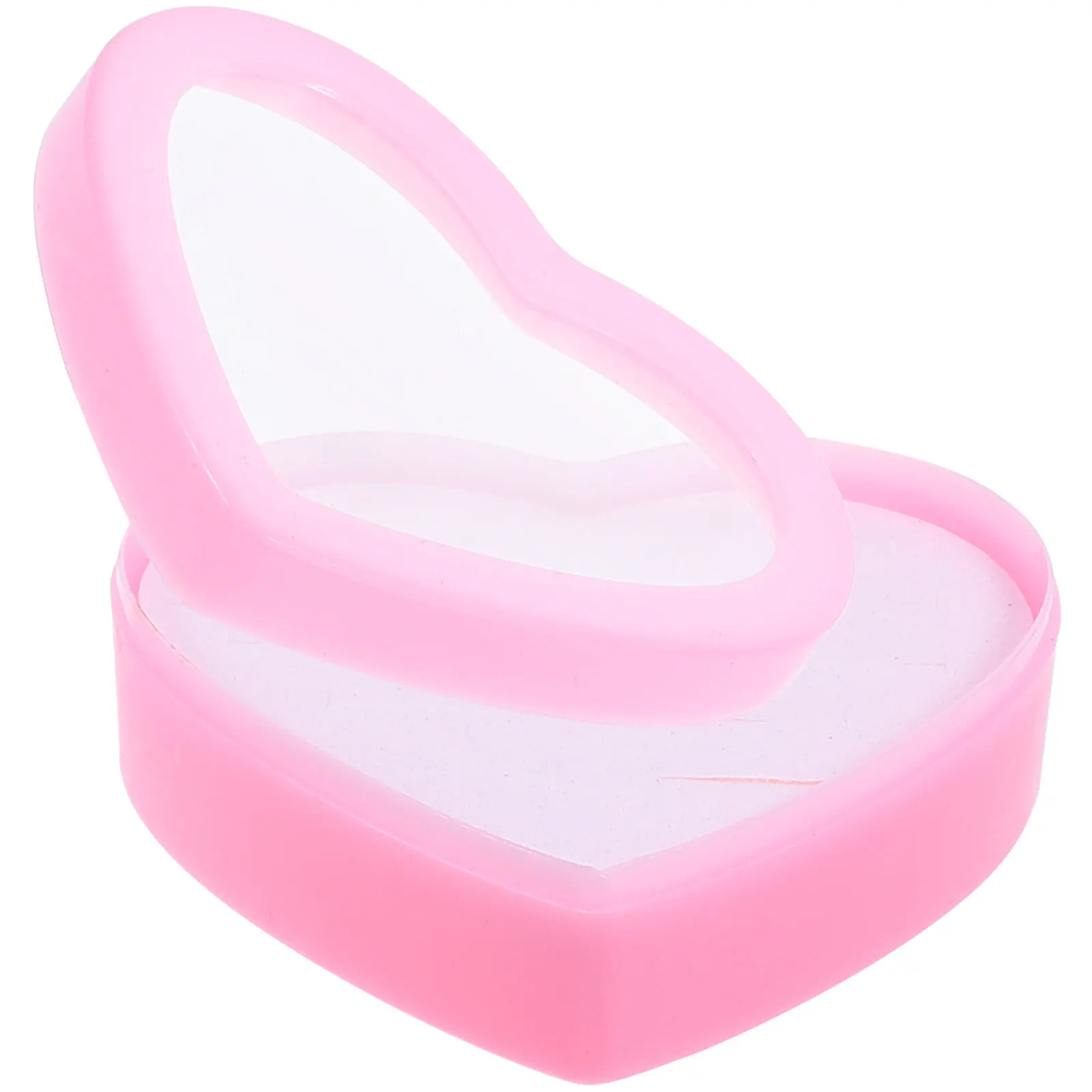 

Heart Design Ring Box for Small Rings Case Multiple-Slots Jewelry Organizer Decorative Dresser Display Gift Packaging