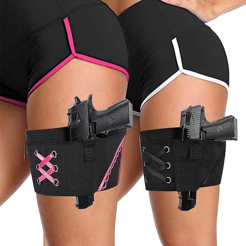 Thigh Holster for Women，Concealed Carry Gun Holster for Pistols，Universal Gun Leg Holster for Women