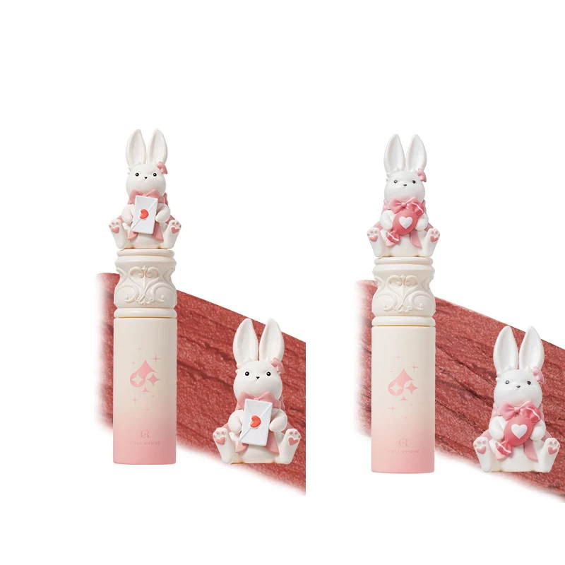 Cute Rumor Lip Mud Rabbit Lip Glazed Peach Naked Color Korean Makeup Matte Lipstick Gifts to Girlfriend Vegan Cosmetics