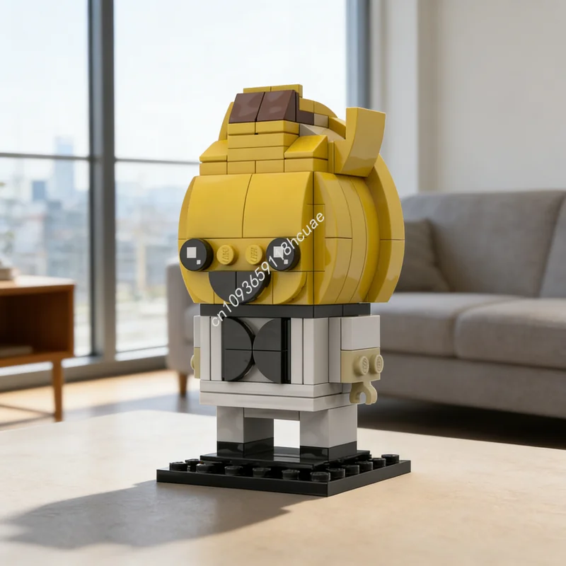 

134pcs MOC Agent Peely Go Brick Me Brickheadz Model Building Blocks Christmas Gift Construction Assemble DIY Creative Toys Idea