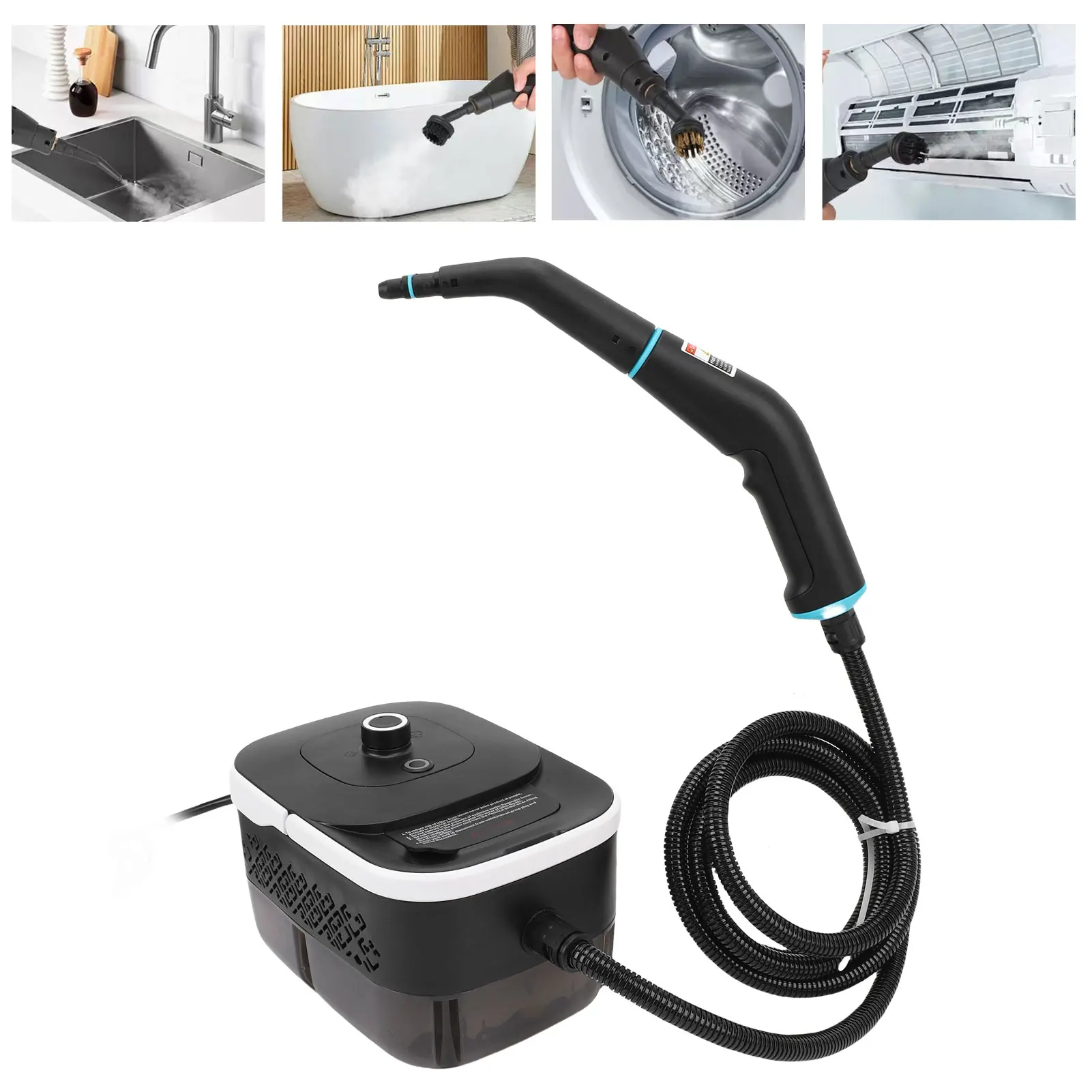 Nettoyeur à vapeur Portable 6 niveaux 4Bar haute pression 1250ML Machine de nettoyage à vapeur haute température 2500W polyvalent pour sol