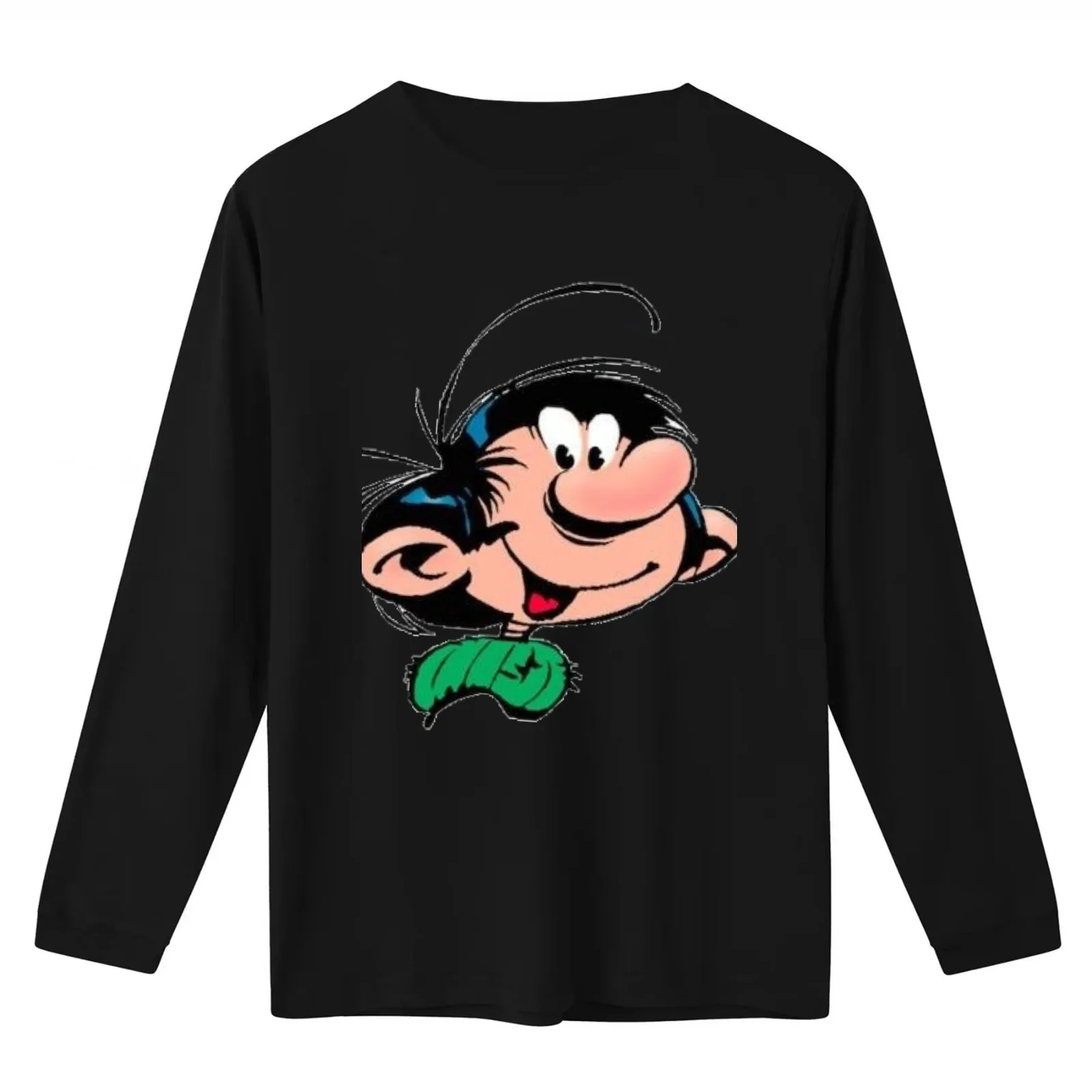 Gaston lagaffe T-Shirt Summer Casual Cotton Tee Oversized Streetwear Tops Vintage Graphic Print Loose Fit Short Sleeve