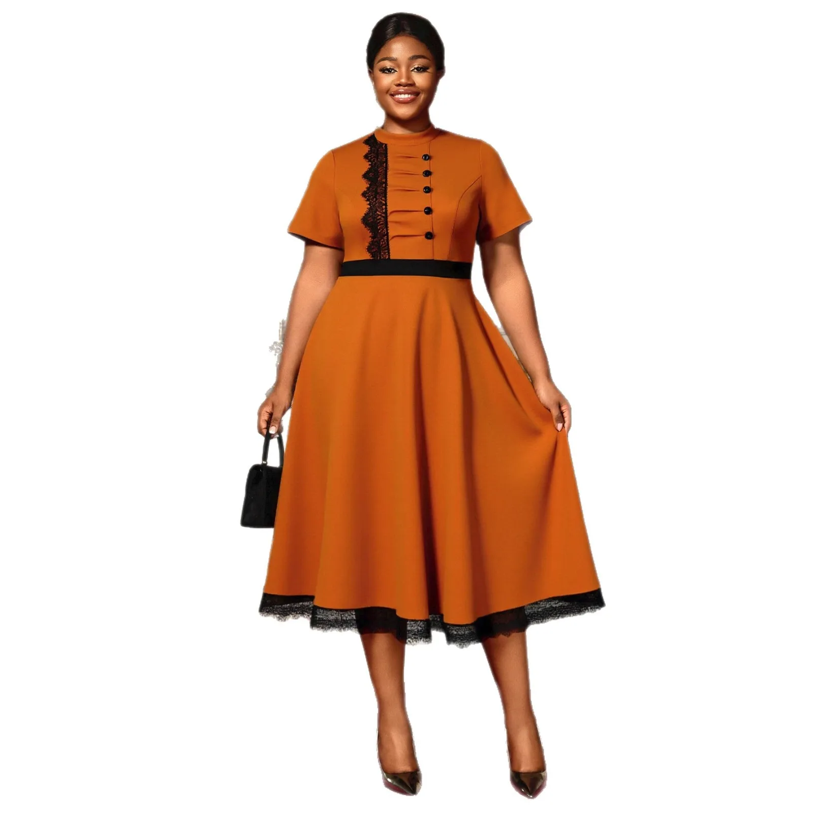 

Dashiki Plus Size African Party Evening Dresses for Women Spring Summer Short Sleeve O-neck Long Dresses Outfits Ankara Dress