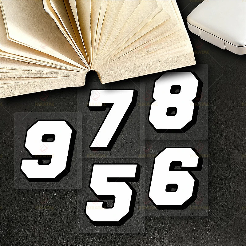 1 قطعة ملصقات دراجة نارية بيضاء عدد مقاوم للماء DIY بها بنفسك دراجة نارية Fairings الخوذ نوافذ السيارات الدراجات البخارية شارات الفينيل العالمية