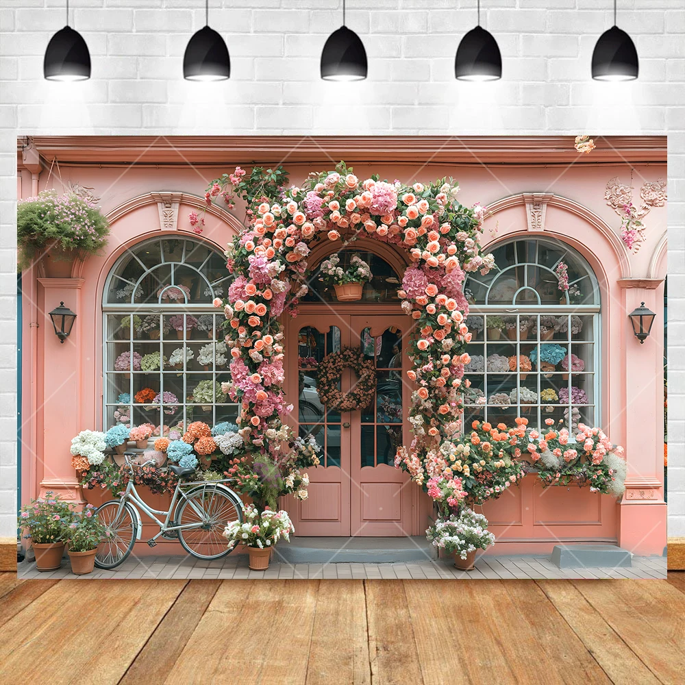 Flower Shop Store Photography Background Custom Floral Decor Banner Children Adults Birthday Portrait Backdrop For Photo Studio