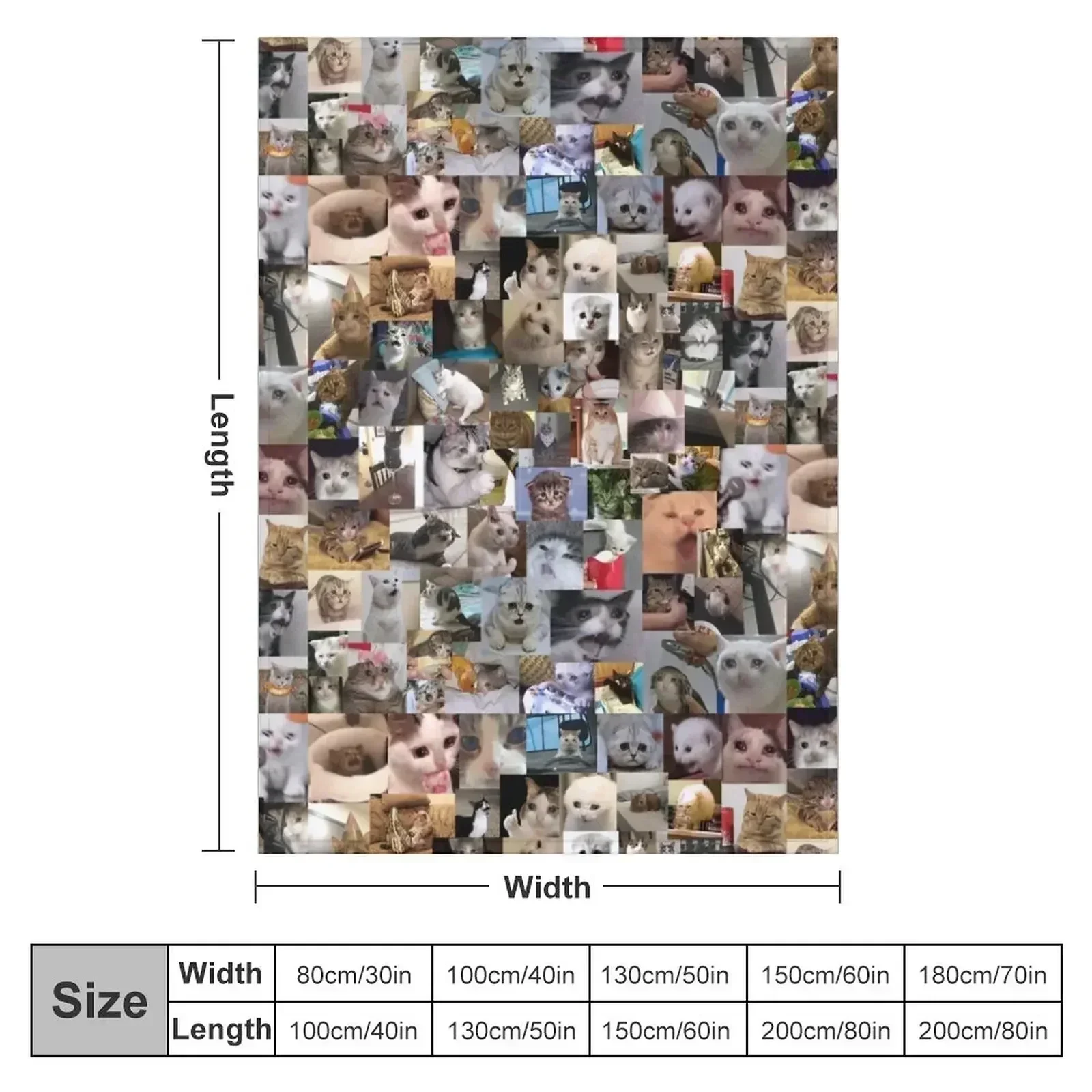 Ultimate Sad Cats (4K) Throw Blanket Softest Loose christmas gifts Soft Big Designers cosplay anime Blankets