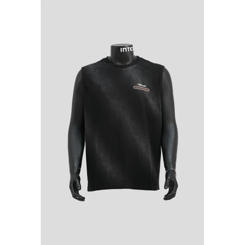 تي شيرت بدون أكمام للرجال صيفي فضفاض كاجوال متعدد الاستخدامات ماركة عصرية بدون أكمام تي شيرت رياضي أنيق للشارع #6