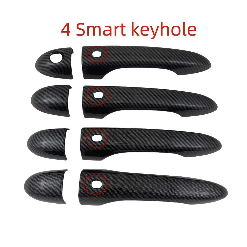 For Maserati Levante 2016 2017 2018 2019 2020 2021 2022 2023 2024 Carbon Fiber Glossy Black Door Handle Cover Car Decoration - Image 3