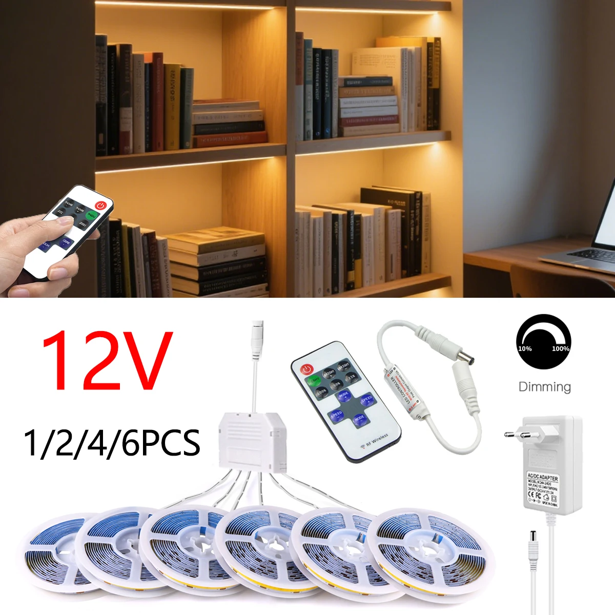 painel-a-prova-de-som-decoracao-cob-tira-de-luz-1-6-pces-controle-remoto-rf-swtich-regulavel-12v-fita-led-para-estante-parede-placa-acustica