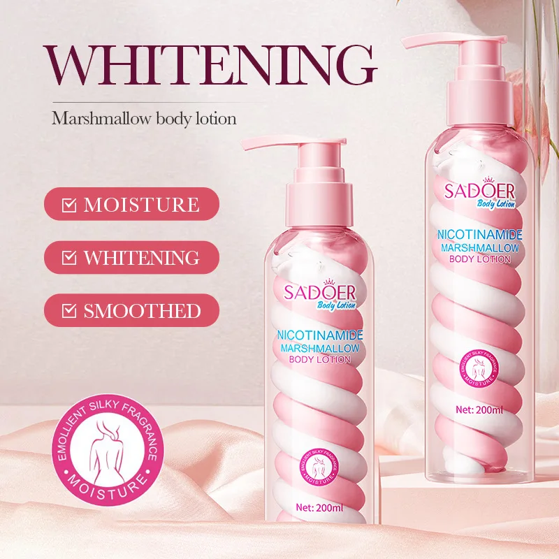 

200ml Niacinamide Marshmallow Body Cream Moisturizing and Hydrating Body Lotion Smooth and Tender Skin