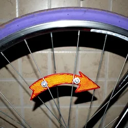 Bicycle Spoke Reflector Bike Spokes Reflective Sheet Cycling Reflector Arrow Reflective Sheet Cycling Plastic Warning Reflector