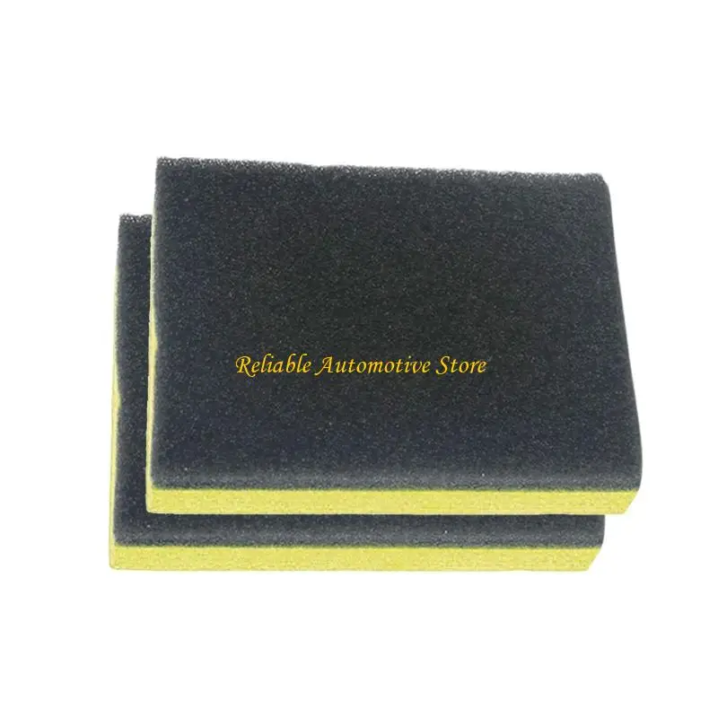M68B 2pcs Vehicle Waxing Pad Sponges Automotive Detailing Accessories Car Ceramic Coating Applicator Sponge Block Universal