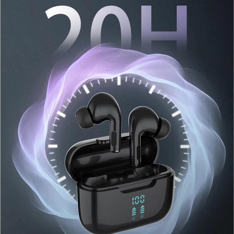 Sony True Wireless Earphone With Logo In-Ear Headphones Flip Cover Up Battery Display Bluetooth Motion Headset With Microphone