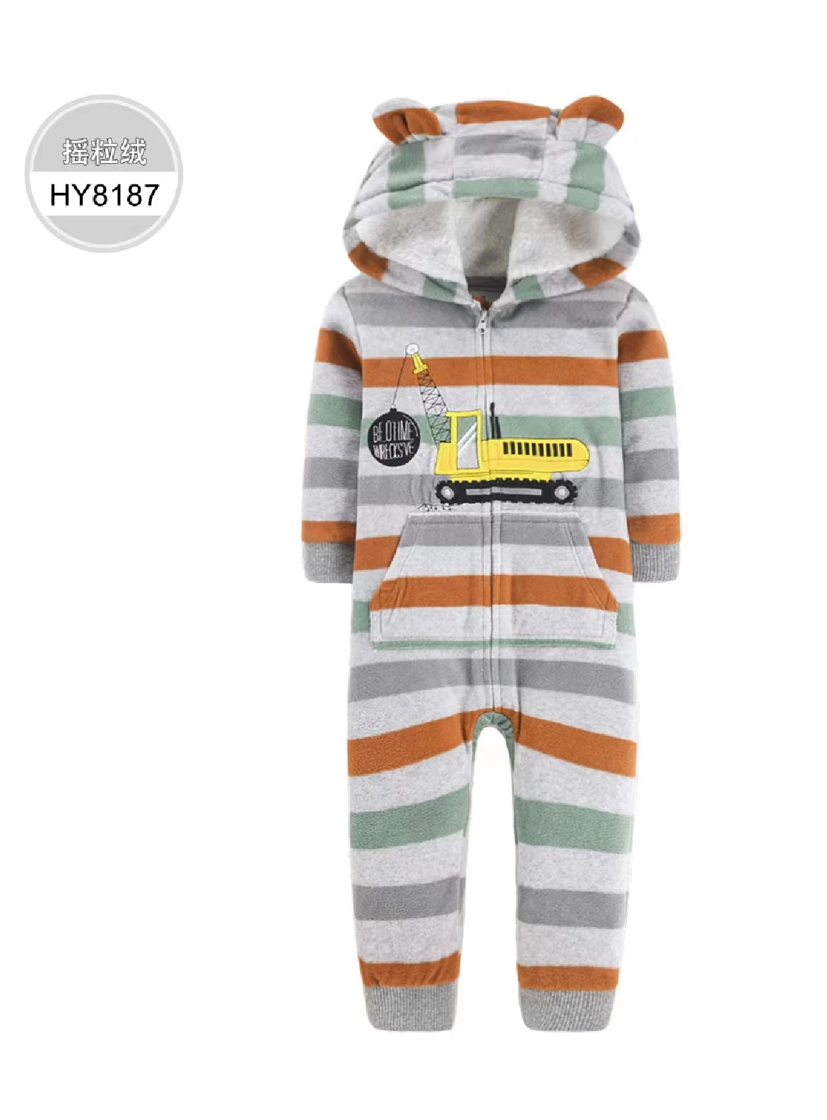 New Winter Bebes Girls Romper Infants Pajamas Fleece Baby Jumpsuit Hooded Kids Fox Clothing Hoodie Toddler Boys Warm Clothes