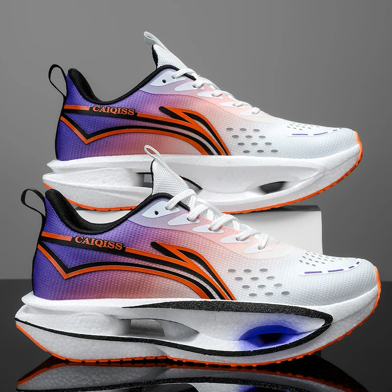 Air Cushion Running Shoes Men Women Breathable Mesh Non-slip Sports Tennis Casual Sneakers Outdoor Jogging Carbon Plate Footwear