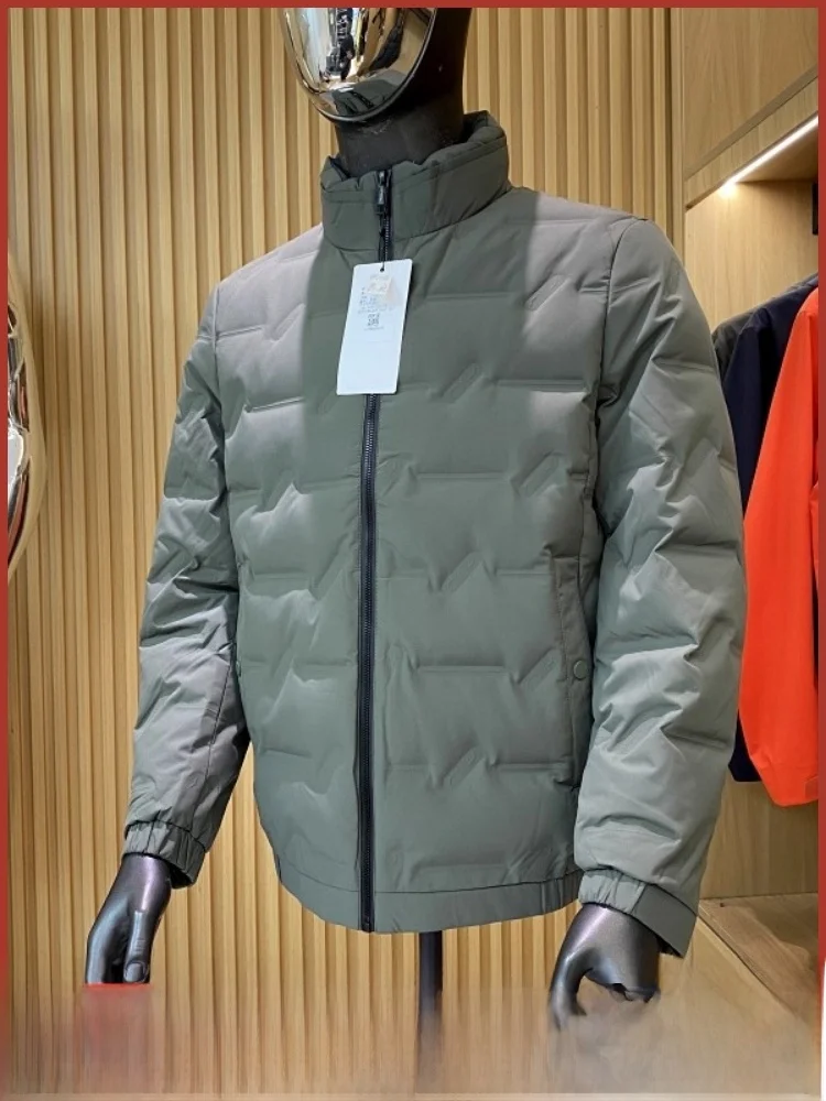 

Tech Tee-in-One Fabric down Jaet Men's Outdoor Lightweight Busin Warm Stand Collar Quilted Polyester Fiber Windproof