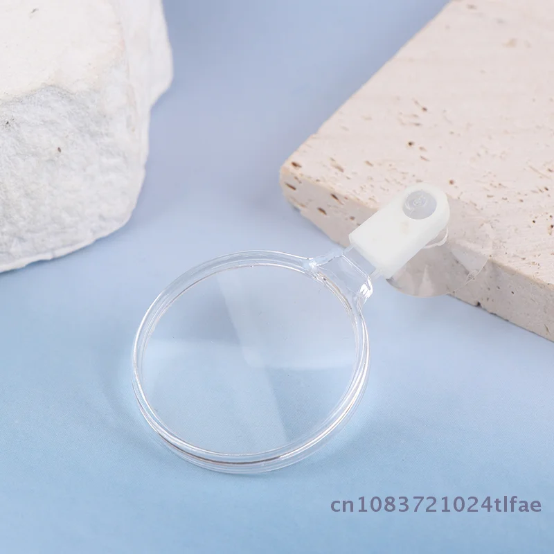 Lupa do akwarium z akrylową przyssawką, okular do obserwacji akwarium, szkło powiększające, sprzęt do akwarium dla małych zwierząt i roślin