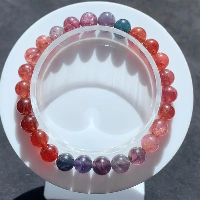 6mm Natural Spinel Bracelet Couple Energy Yoga Bracelet Men Women Healing Fengshui Jewelry Gift 1pcs