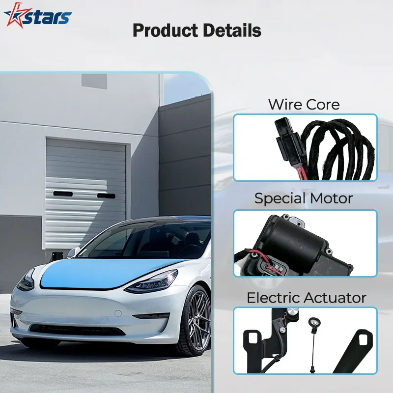 For Tesla model Y 2020-2024 Front Spare Box Electric Suction Lock Automatic Frunk Soft Closing Auto Closer Cars Accessories