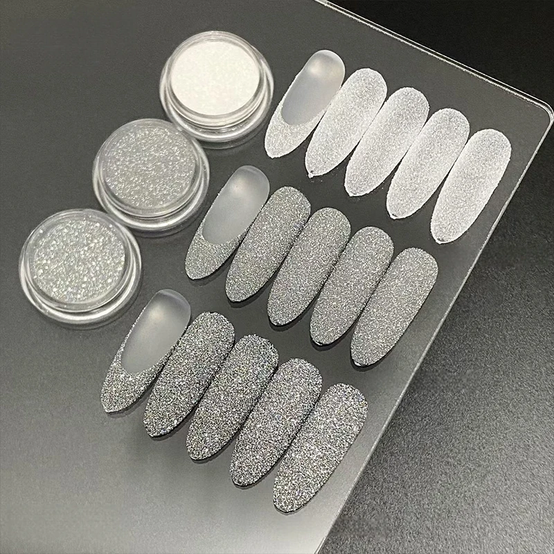 この3点セットには、カラフルなラインストーングリッター、超高輝度のネイルポリッシュ、虹色のレーザーパウダー、ミラーパウダーが含まれています。 毎