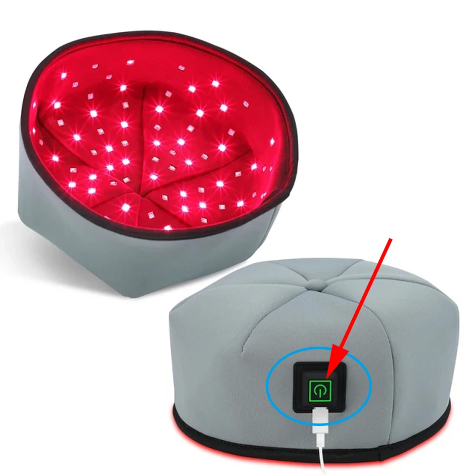 Red Light Therapy Cap Device Near Infrared LED Helmet for Hair growth Treatment Hat Prevant Loss Head Relaxation Relief Scalp