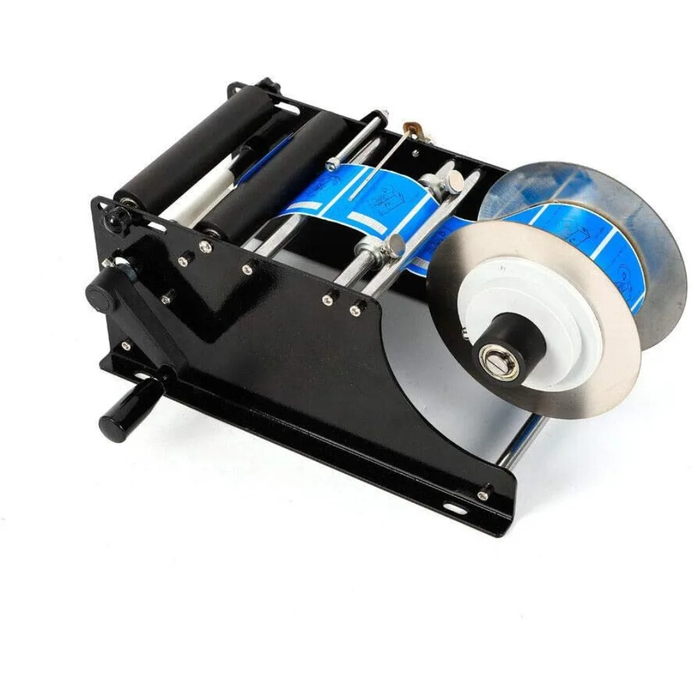

Round Bottle Labeling Machine, MT-30 Manual Labeling Machine Label Applicator Self-Adhesive Bottle Labeler with Handle