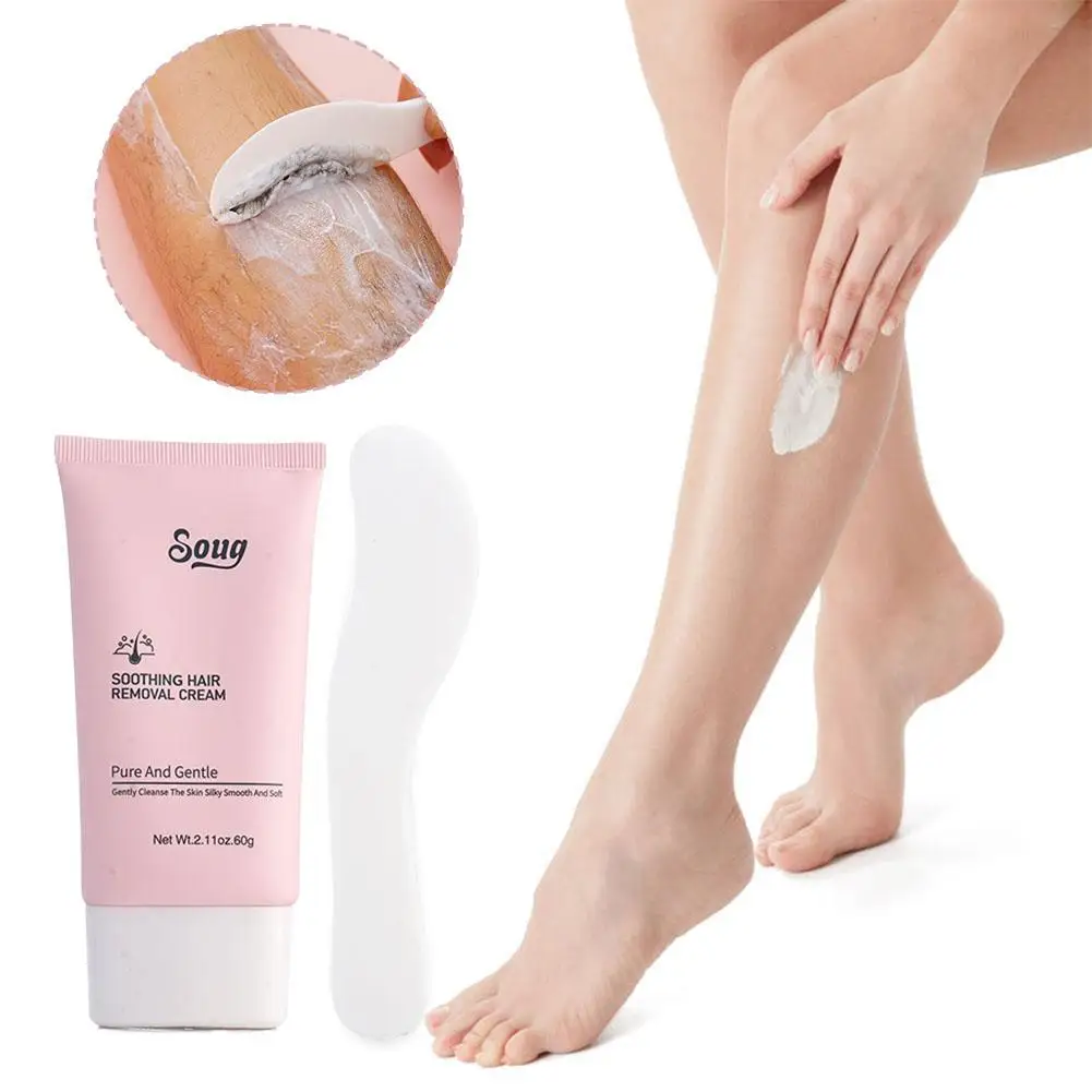 

SOUG Soothing Soft Skin Hair Removal Cream Gentle Painless Hair FeaturesFast RemovalFresh Non-Irritating FragranceMild Z9D0