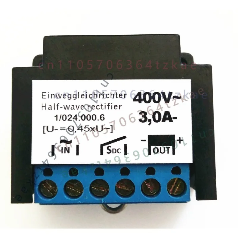 1pcs for Mayr 1/024.000.6 Half-wave Motor Brake Rectifier 3A 400V Brake Rectifier Module