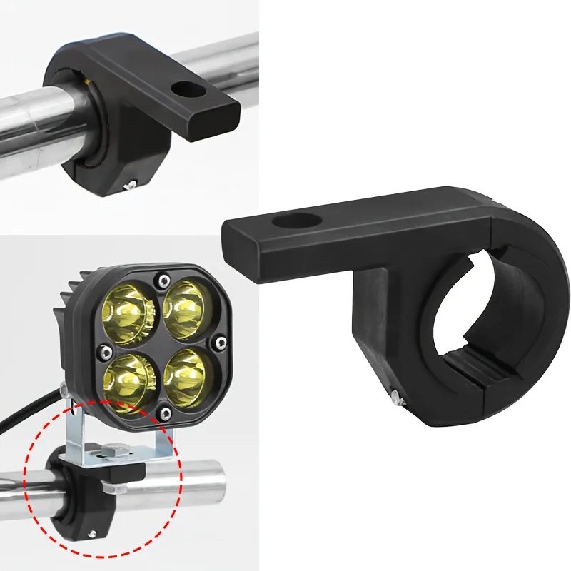 

Motorcycle LED Headlight Clamps Bracket Spotlight Tube Clamp LED Adjustable Fixture For Motorcycle Lights Bike Lights Rack