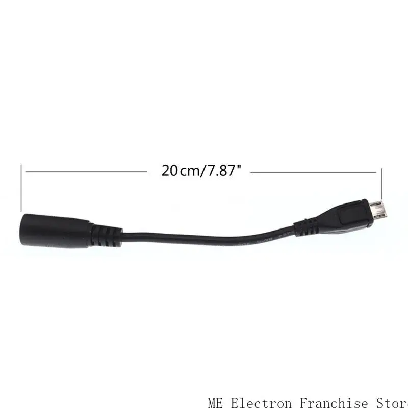T5EA DC5521 Cable adaptador masculino femenino a micro USB 5.5x2.1 mm a Cable interfaz