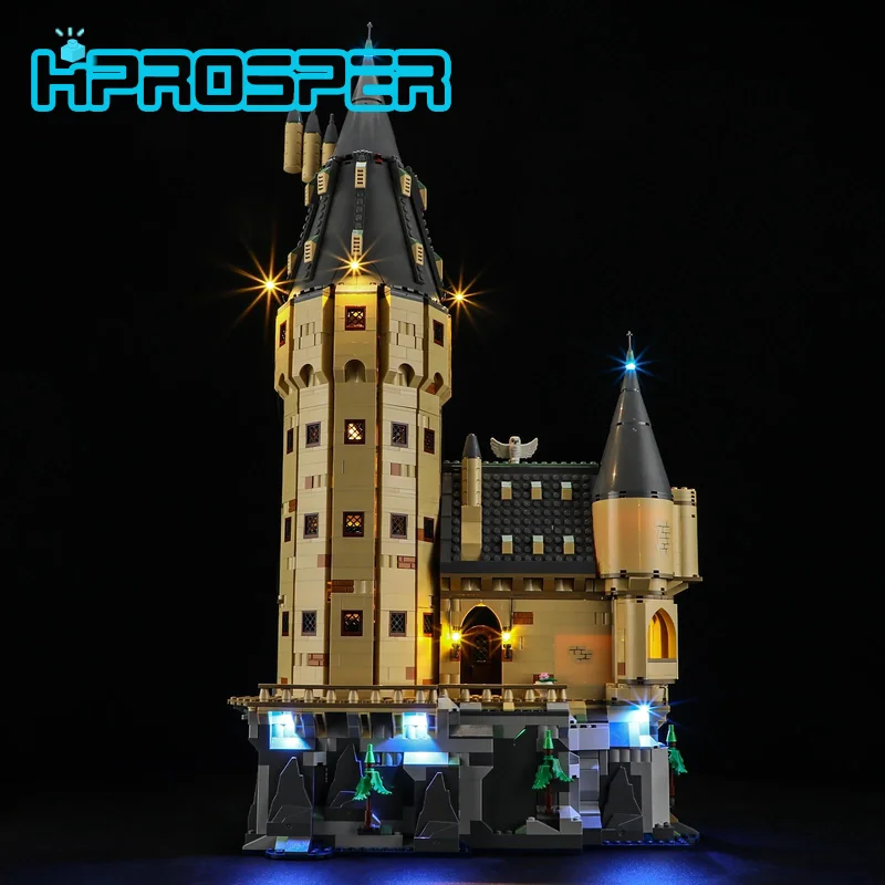 

Светодиодный светильник HPROSPER 5 В (без модели) для LEGO 76454 Замок Хогвартса Основная башня Декоративные фонари с батарейным блоком