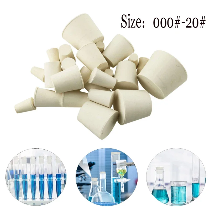 000 #-20 # gummi Wein Botte Stopper Verjüngt Bung Labor Flasche Abdichtung Kappe Stecker – Detail 1
