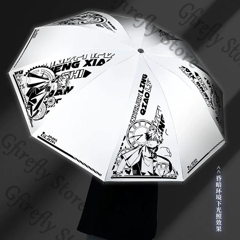 انقر على الرابط: قوس بريدون مظلة لوكاس تشارلز جو مزدوجة الأغراض قابلة للطي، مظلة أصلية كوسبلاي ذات طابقين، برولي بامبرشووت #5