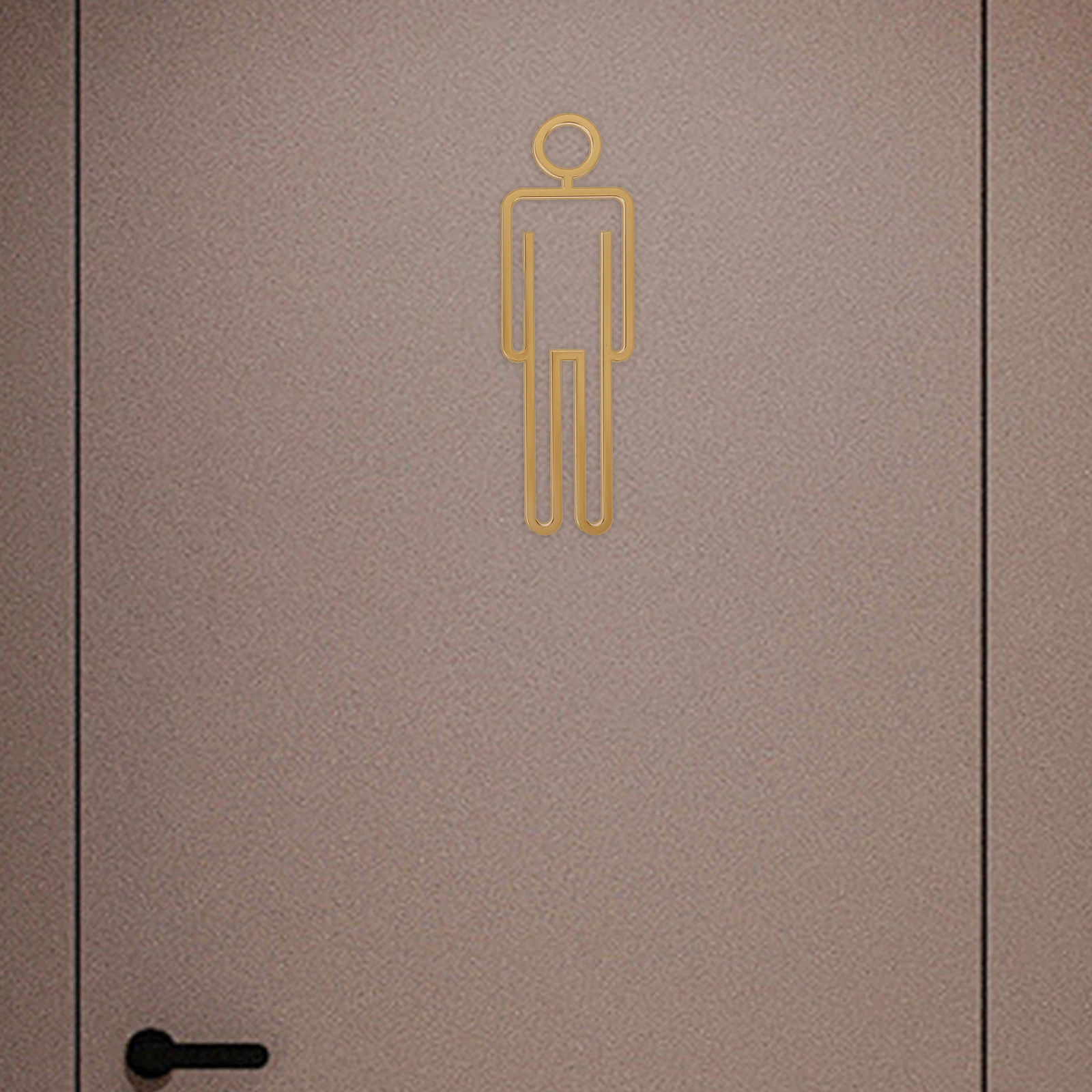 

Toilet Identification Sign ABS Material Restroom Sign Bathroom Poster Washroom Signs Toilet Notice Plaque Decor Gentleman Miss