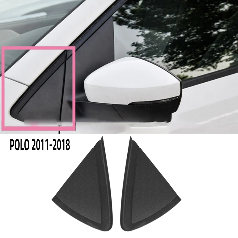 

Car Front Window Trim Panel Rearview Mirror Triple-Cornered Cover For Polo 2011-2018 6R0853274A 6R0853273A